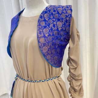 Fawn and Blue Frock